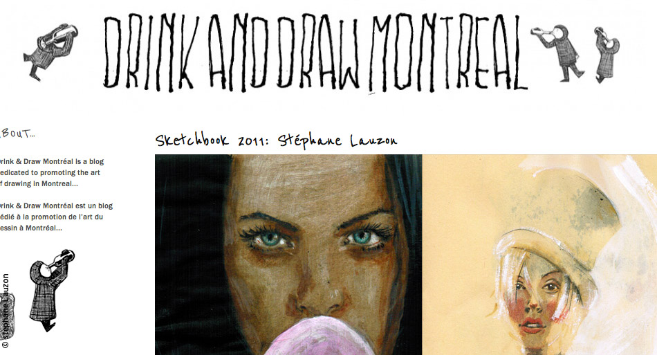 Stephane Lauzon Illustration, www.stephanelauzonillustration.com, illustration, portrait, esquisses, sketch